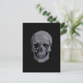 Kristall Skull Postkarte (Stehend Vorderseite)