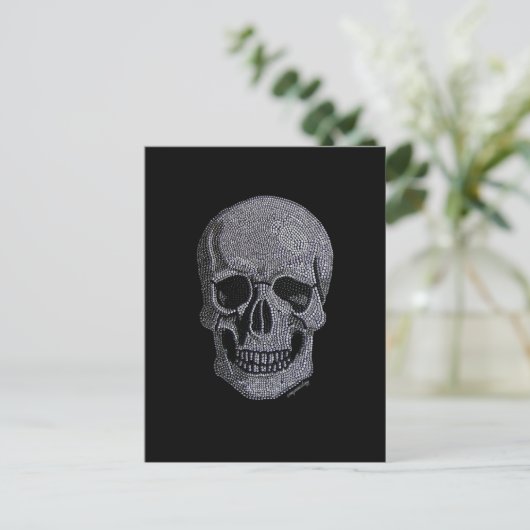 Kristall Skull Postkarte (Stehend Vorderseite)