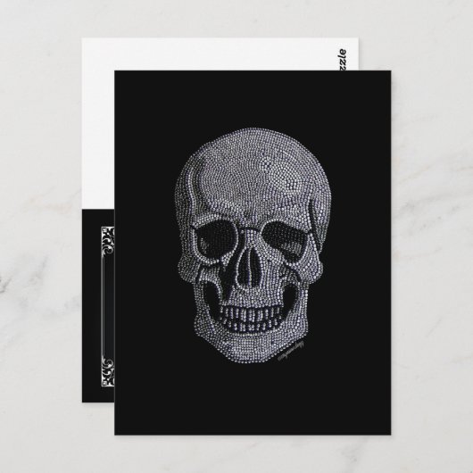 Kristall Skull Postkarte (Vorne/Hinten)