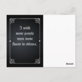 Kristall Skull Postkarte (Rückseite)