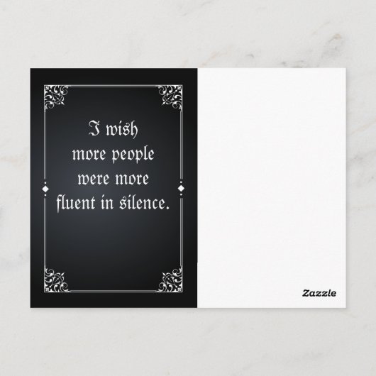 Kristall Skull Postkarte (Rückseite)