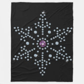 Kristall Snowflake Diamonds Fleecedecke (Vorderseite)