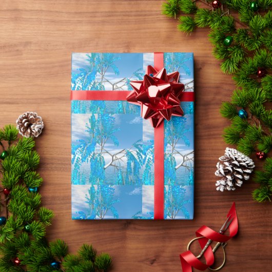 Kristall-Sommerbaum Geschenkpapier (Feiertagsgeschenk)