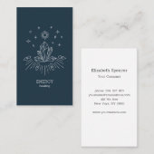 Kristall Sonne Sterne Business- Visitenkarte (Vorne/Hinten)