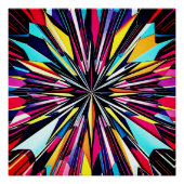 Kristall Stern Illustration Poster (Vorderseite)