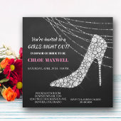 Kristall Stilleto Junggeselinnen-Abschied Einladun Einladung