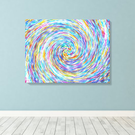 Kristall Swirl Canvas Print Leinwanddruck (Insitu (Holzboden))