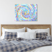 Kristall Swirl Canvas Print Leinwanddruck (Insitu (Schlafzimmer))
