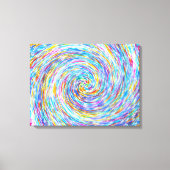 Kristall Swirl Canvas Print Leinwanddruck (Vorderseite)
