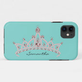 Kristall Tiara iPhone 5 Case-Mate Case (aqua) (Rückseite (Horizontal))