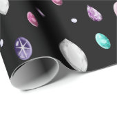 Kristall-und Edelstein-Muster Geschenkpapier (Rolleneckpunkt)