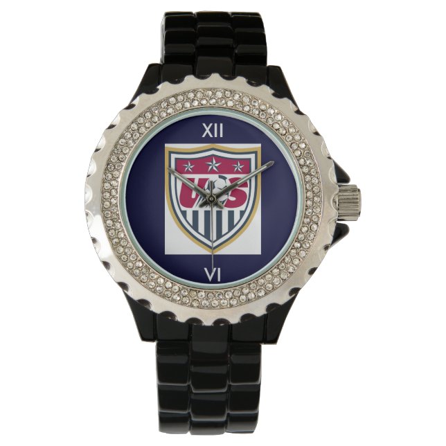 Kristall USA Soccer Armbanduhr (Vorderseite)