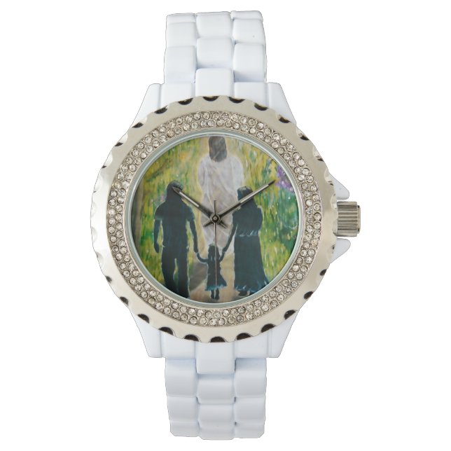 Kristall Watch geht mit Christ Women Armbanduhr (Vorderseite)