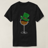 Kristall Wine Glasses Drinks St Patricks Day T T-Shirt (Design vorne)