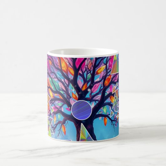 Kristallabstrakter Baum Kaffeetasse (Mittel)