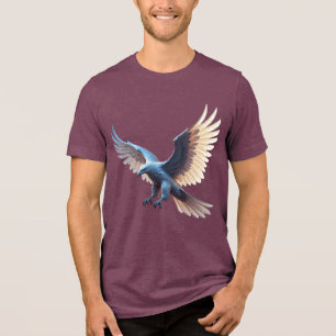 Kristalladler im Flug – Symbol der Transformation Tri-Blend Shirt
