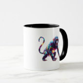 Kristallaffe-Kunst Tasse (VorderseiteRechts)