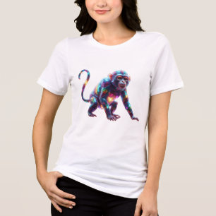 Kristallaffe Kunst Tri-Blend Shirt
