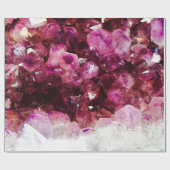 Kristallamethyst lila Mineral Geschenkpapier (Flach)