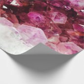 Kristallamethyst lila Mineral Geschenkpapier (Ecke)