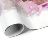 Kristallamethyst lila Mineral Geschenkpapier (Rolleneckpunkt)