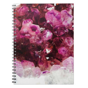 Kristallamethyst lila Mineral Notizblock