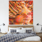 Kristallaugen Leinwanddruck (Insitu (Schlafzimmer))