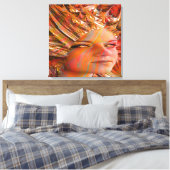 Kristallaugen Leinwanddruck (Insitu (Schlafzimmer))