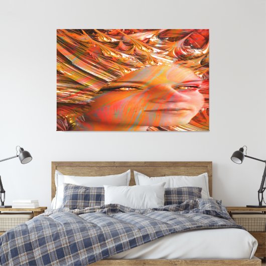 Kristallaugen Leinwanddruck (Insitu (Schlafzimmer))