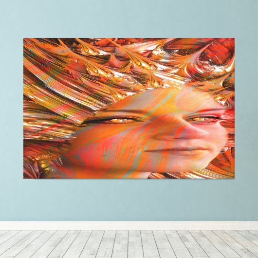 Kristallaugen Leinwanddruck (Insitu (Holzboden))