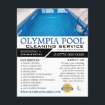 Kristallbad, Schwimmbad, Reinigung Werbung Flyer<br><div class="desc">Kristallbad,  Schwimmbad Reinigung Service Werbung Flyer durch den Business Card Store.</div>