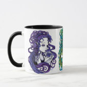Kristallball-Engels-Fantasie-Kunst-Tasse Tasse (Links)