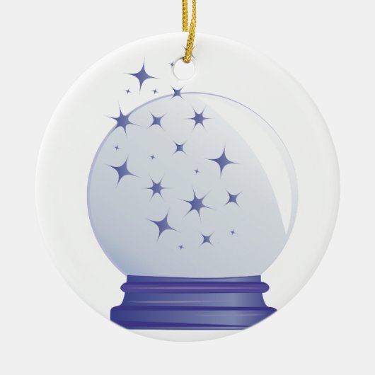 Kristallball Keramik Ornament (Vorne)