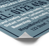 Kristallball, Psychische Lesewerbung Poster (Ecke)