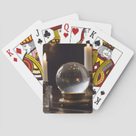 Kristallball und Kerzen 2 Spielkarten