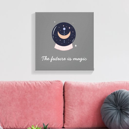 Kristallballpsychisch Leinwanddruck (Insitu (Wohnzimmer))