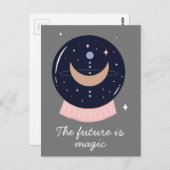 Kristallballpsychisch Postkarte (Vorne/Hinten)