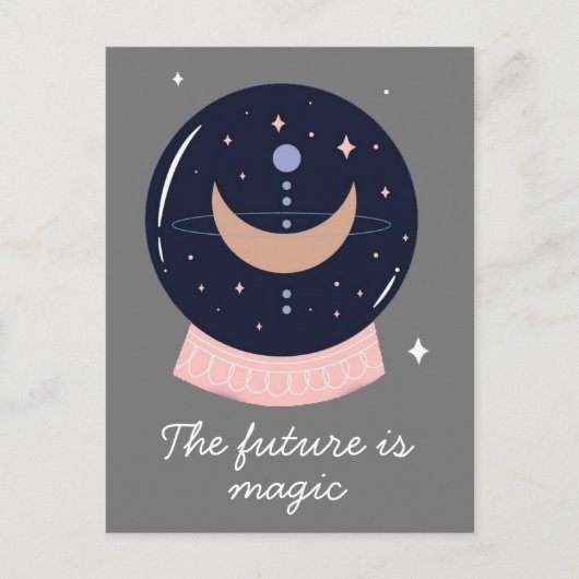 Kristallballpsychisch Postkarte (Vorderseite)