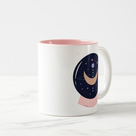 Kristallballpsychisch Zweifarbige Tasse (VorderseiteRechts)