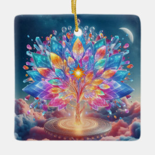 Kristallbaum Keramikornament