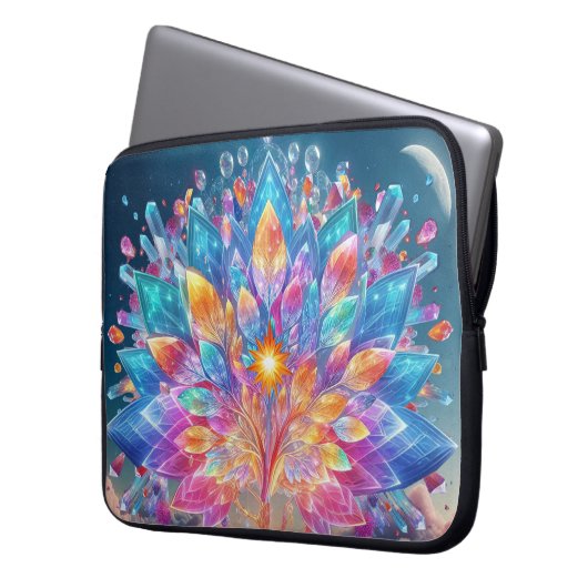 Kristallbaum Laptopschutzhülle (Vorderseite Links)