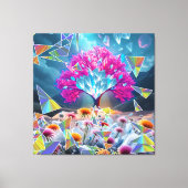 Kristallbaum Leinwanddruck (Vorderseite)