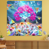 Kristallbaum Leinwanddruck (Insitu (Wohnzimmer))