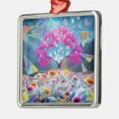 Kristallbaum Ornament Aus Metall (Links)