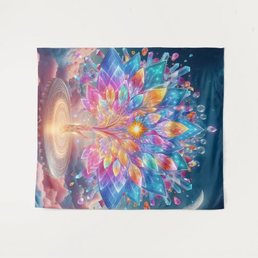 Kristallbaum Wandteppich (Vorderseite (Horizontal))