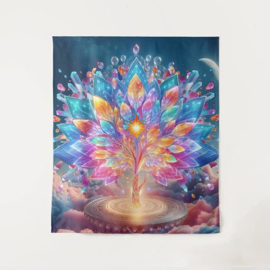 Kristallbaum Wandteppich (Vorderseite)