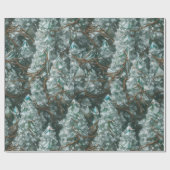 Kristallbäume mit nachblühendem Roots Wrapping Pap Geschenkpapier (Flach)