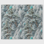 Kristallbäume und Gebirgswackelpapier Geschenkpapier (Flach)