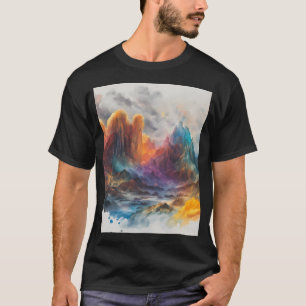 Kristallberge Grafik T-Shirt