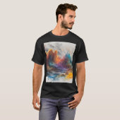Kristallberge Grafik T-Shirt (Vorne ganz)